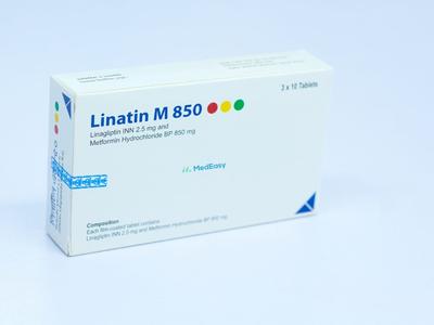 Linatin M 850 2.5 mg+850 mg Tablet