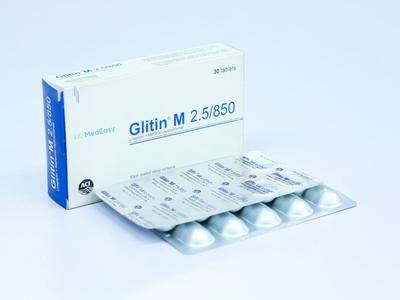 Glitin M 2.5 mg+850 mg Tablet