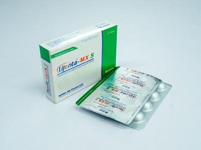 Lijenta-MX 5 mg+1000 mg Tablet