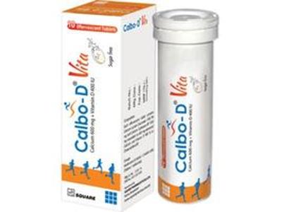 Calbo-D Vita 600mg+400IU Tablet