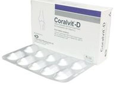 Coralvit-D 500mg+400IU Tablet