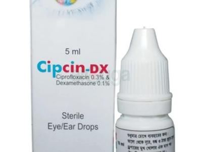 Cipcin-DX 0.3%+0.1% Eye/Ear Drop