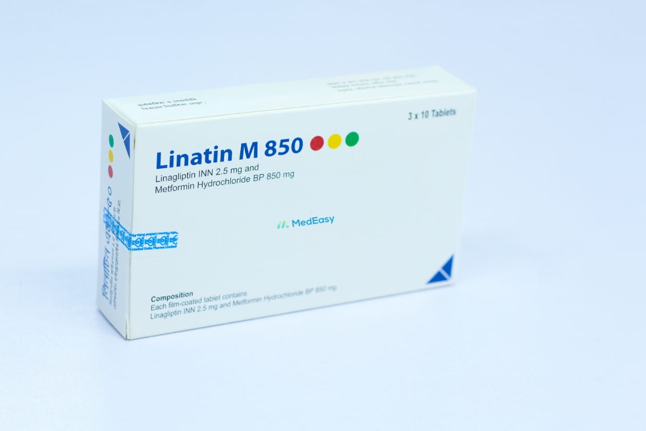 Linatin M 850 2.5 mg+850 mg Tablet