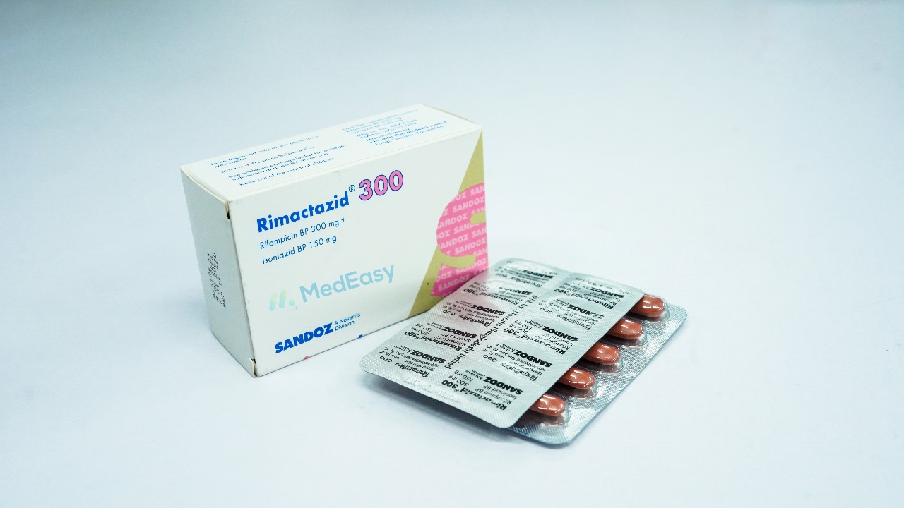 Rimactazid 300 mg+150 mg Tablet