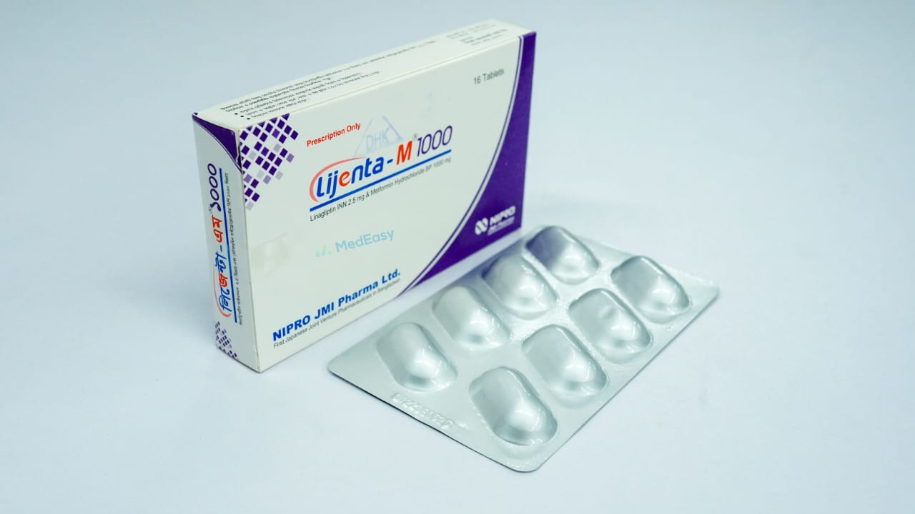 Lijenta-M 2.5 mg+1000 mg Tablet