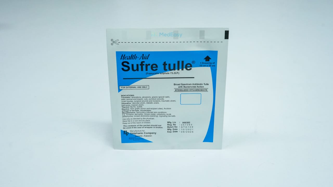 Sufretulle 10 cm × 10 cm Wound Dressing Bandage