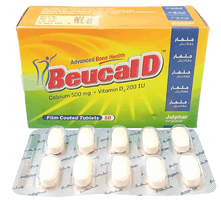 Beucal D 500mg+200IU Tablet