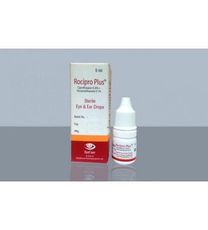 Rocipro Plus 0.3%+0.1% Eye/Ear Drop